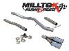 Milltek Sport Exhaust Particulate Filter-back with Twin 100 x 80mm Special Oval tailpipe (SSXVW210)  Volkswagen Transporter T5 LWB 1.9 TDi (85ps and 104ps)